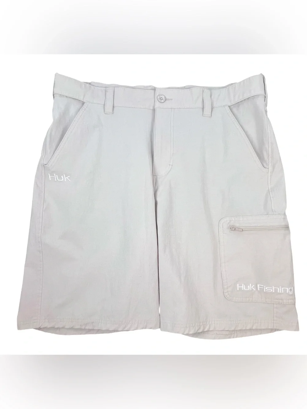 Huk Performance Fabric Fishing Shorts Men's XL Pockets Quick Dry Stretch Outdoor